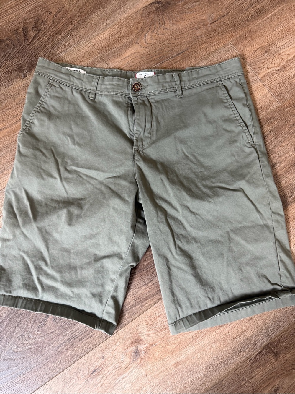 Jack & Jones Olive Green Slim Chinos